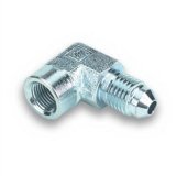 Earl's Performance Reducers 968603ERL Fitting, Adapter, AN to NPT, 90 Degree, Steel, Zinc, -3 AN, 1/8 in. NPT, Each thumbnail 2