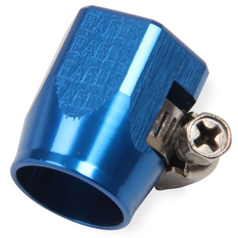 Earl's Performance Econ-O-Fit Hose Clamps 900206ERL Clamp, Econ-O-Fit, -6 AN, Stainless Clamp, Blue Aluminum Cover, 35/64 in. OD, Each thumbnail 2