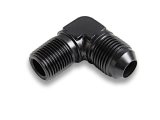 Earl's Performance AN to NPT Adapter Fittings AT982203ERL Fitting, Adapter, NPT, 90 Degree, Aluminum, Black Anodized, -3 AN, 1/8 in. NPT, Each thumbnail 3