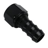 Earl's Performance Super Stock Hose Ends AT700113ERL Fitting, End, Stock, Straight, Aluminum, Black Anodized, -12 AN Male, -12 AN Female, Each thumbnail 1