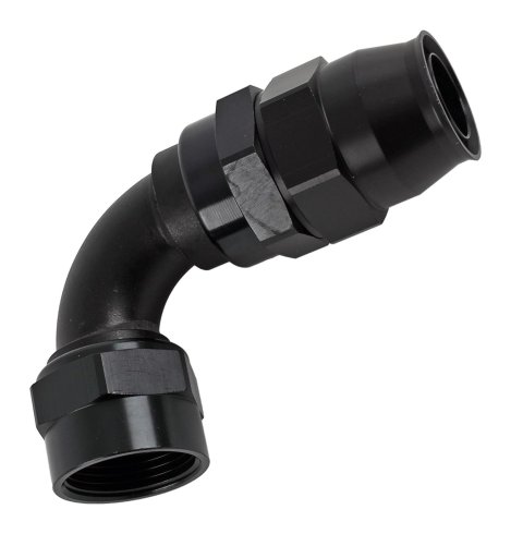 Earl's Performance UltraPro Hose Ends 629116ERL Ends, UltraPro, Reusable Swivel, 90 degree, -16 AN Size, Aluminum, Black Anodized, Each