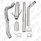 MBRP XP Series Exhaust Systems for 2003-2004 RAM 2500, 3500 - S6104409 System, Series, Turbo-Back, 409 Stainless Steel, Passenger Side Exit, Natural, Polished Tip, Dodge, Pickup, Cummins, Kit thumbnail 4