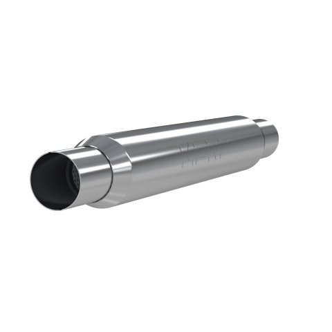 MBRP 2.25 Inch Resonator R1005 Resonator, Exhaust, Stainless Steel, Polished, in. Center Inlet/Outlet, 22 in. Overall Length, Each