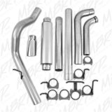 MBRP Armor Lite Series Exhaust Systems for 2003-2007 F-250 SUPER DUTY, F-350 DUTY - S6212AL System, Series, Turbo-Back, Steel, Passenger Side Exit, Aluminized, Polished Tip, Ford, Kit thumbnail 4