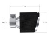 MBRP Performance Exhaust Tips T5202CF Carbon Fiber Tip; 2.125" ID, 5" OD Out, 7.25" Length, Single Wall Angle Cut, Sold In Pairs thumbnail 3
