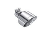 MBRP Performance Exhaust Tips T5203 Tail Pipe Tip, T304 Stainless Steel Tip 2.5" ID, 5" OD Out, 8" Length, Angle Cut, Dual Wall, Universal Universal thumbnail 1