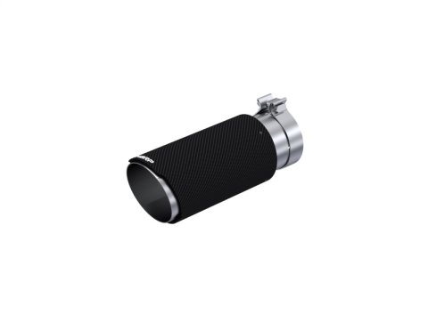 MBRP Performance Exhaust Tips T5051CF Tail Pipe Tip, Carbon Fiber Tip; 4" ID, 5" OD, 12" length, Dual Wall Angle Cut, Universal Universal