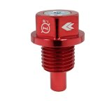 NRG Magnetic Oil Drain Plugs NOP-100RD Red - M14x1.5 Acura,Dodge,Ford,Honda,Hyundai,Isuzu,Jeep, Kia,Mazda,Mitsubishi thumbnail 3