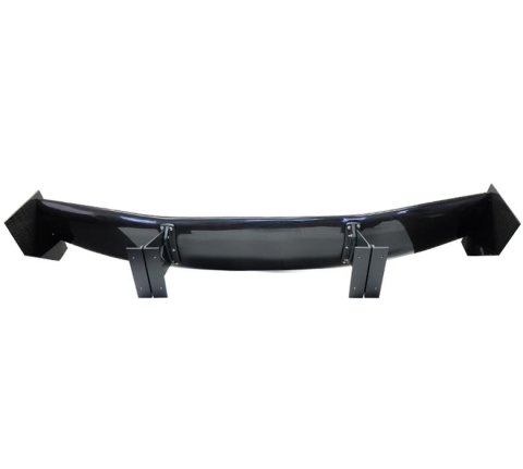 NRG Adjustable Carbon Fiber Spoilers CARB-A590 Spoiler - Universal (59") w / arrow cut out stands and large end plates thumbnail 4
