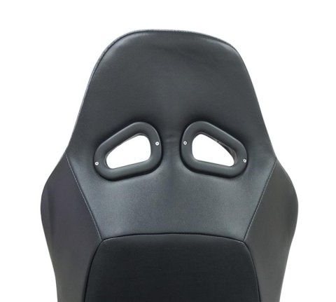 NRG Defender Suspension Brown Cloth Seat DF-100BR water resistant steel frame suspension seats with Grey trim w/ logo thumbnail 5