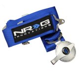 NRG Seat Belt 5-Point Harness SBH-R6PC BL Harness, Complete, 5-Point, Camlock, Silver, 3 in., Individual Shoulders, Pull Down, Bolt-In, Floor Mount, Each thumbnail 1