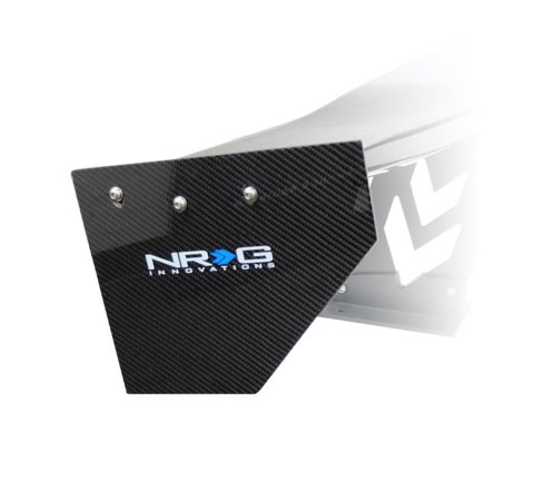 NRG Wing End Plates CARB-P590NRG Carbon Fiber plates only ( 2 pcs)