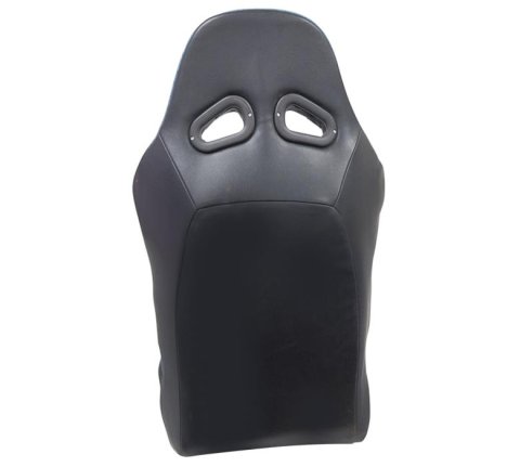 NRG Defender Suspension Gray Cloth Seat DF-100GY water resistant steel frame suspension seats Grey with Blue trim w/ logo thumbnail 6