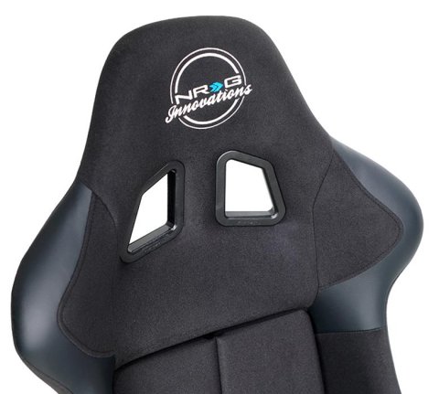 NRG FIA Competition Black Cloth Seat FRP-RS500M seat with Fabric, homologated, Free Driving Position