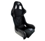 NRG FIA Competition Black Cloth Seat FRP-RS500M seat with Fabric, homologated, Free Driving Position thumbnail 9
