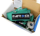 NRG Seat Belt 5-Point Harness SBH-R6PC GN Harness, Complete, 5-Point, Camlock, Green, 3 in., Individual Shoulders, Pull Down, Bolt-In, Floor Mount, Each thumbnail 1
