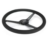 NRG Classic Stealth Steering Wheels RST-380-STL-SA Wheel, Stealth, 380mm, 1 in. Dish, Black Suede Grip, Black Spoke, Black Stitching, Each thumbnail 3