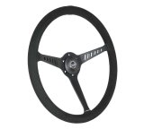 NRG Classic Stealth Steering Wheels RST-380-STL-SA Wheel, Stealth, 380mm, 1 in. Dish, Black Suede Grip, Black Spoke, Black Stitching, Each thumbnail 8