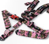 NRG 5-Point SFI Seat Belt Harnesses SBH-5PCBL Harness, Complete, 5-Point, Latch, Blue, 3 in., Individual Shoulders, Pull Down, Bolt-In, Floor Mount, Each thumbnail 1