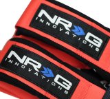 NRG Seat Belt 5-Point Harness SBH-R5PC RD Harness, Complete, 5-Point, Latch, Red, 3 in., Individual Shoulders, Pull Down, Bolt-In, Floor Mount, Each thumbnail 1