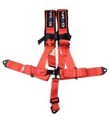 NRG Seat Belt 5-Point Harness SBH-R5PC RD Harness, Complete, 5-Point, Latch, Red, 3 in., Individual Shoulders, Pull Down, Bolt-In, Floor Mount, Each thumbnail 4