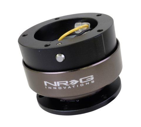 NRG 5-Bolt Quick-Releases SRK-300BK Quick Release - Black Body/Titanium Chrome Ring (5 hole base, 5 hole top) thumbnail 2