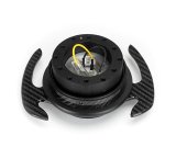 NRG 4.0 Quick-Releases SRK-700CF-1 Quick Release Kit - Black Body/Carbon Figer Trim Ring w/ Carbon Fiber Handles thumbnail 1