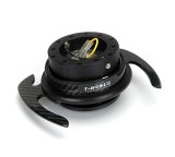 NRG 4.0 Quick-Releases SRK-700CF-1 Quick Release Kit - Black Body/Carbon Figer Trim Ring w/ Carbon Fiber Handles thumbnail 2