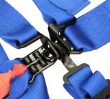 NRG Seat Belt 5-Point Harness SBH-R5PC BL Harness, Complete, 5-Point, Latch, Blue, 3 in., Individual Shoulders, Pull Down, Bolt-In, Floor Mount, Each thumbnail 1