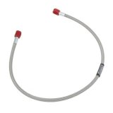 Russell Nitrous and Fuel Line Assemblies 658300 Hose, Fuel, Braided Stainless Steel, -4 AN Female End, Red, -4 AN Female End, Red, 24 in. Length, Each thumbnail 1