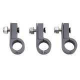 Russell Tubing Clamps 654253 Hose and Line Mounting Clamps, 1 Hose Capacity, Aluminum, Black Anodized, 0.375 in. Hose O.D., for 3/8 in. Steel or Aluminum Tubing, Set of 4 thumbnail 2