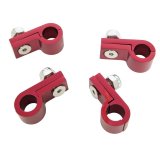 Russell Tubing Clamps 654253 Hose and Line Mounting Clamps, 1 Hose Capacity, Aluminum, Black Anodized, 0.375 in. Hose O.D., for 3/8 in. Steel or Aluminum Tubing, Set of 4 thumbnail 3