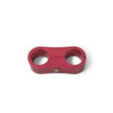 Russell AN Hose Separators 654320 and Line Mounting Clamps, Separators, 2 Capacity, Aluminum, Red Anodized, 0.813 in. O.D., for -10 Braided Hose, Pair thumbnail 2