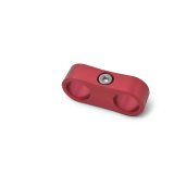 Russell AN Hose Separators 654320 and Line Mounting Clamps, Separators, 2 Capacity, Aluminum, Red Anodized, 0.813 in. O.D., for -10 Braided Hose, Pair thumbnail 4