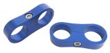 Russell AN Hose Separators 654332 and Line Mounting Clamps, Separators, 2 Capacity, Aluminum, Blue Anodized, for Use with -12 Braided Hose, Pair thumbnail 1