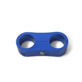 Russell AN Hose Separators 654332 and Line Mounting Clamps, Separators, 2 Capacity, Aluminum, Blue Anodized, for Use with -12 Braided Hose, Pair thumbnail 2