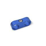 Russell AN Hose Separators 654332 and Line Mounting Clamps, Separators, 2 Capacity, Aluminum, Blue Anodized, for Use with -12 Braided Hose, Pair thumbnail 3