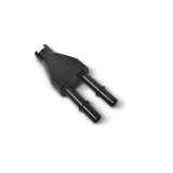 Russell Push-On EFI Fittings 644163 Fitting, EFI, Y, 3/8 in. Female, Push-On, 3/8 in. Male, Black Anodized, Each thumbnail 6