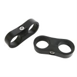 Russell AN Hose Separators 654333 and Line Mounting Clamps, Separators, 2 Capacity, Aluminum, Black Anodized, 0.938 in. O.D., for -12 Braided Hose, Pair thumbnail 1