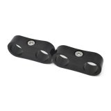 Russell AN Hose Separators 654333 and Line Mounting Clamps, Separators, 2 Capacity, Aluminum, Black Anodized, 0.938 in. O.D., for -12 Braided Hose, Pair thumbnail 4