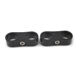 Russell AN Hose Separators 654333 and Line Mounting Clamps, Separators, 2 Capacity, Aluminum, Black Anodized, 0.938 in. O.D., for -12 Braided Hose, Pair thumbnail 5