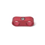 Russell AN Hose Separators 654300 and Line Mounting Clamps, Separators, 2 Capacity, Aluminum, Red Anodized, 0.563 in. O.D., for -6 Braided Hose, Pair thumbnail 3