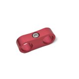 Russell AN Hose Separators 654300 and Line Mounting Clamps, Separators, 2 Capacity, Aluminum, Red Anodized, 0.563 in. O.D., for -6 Braided Hose, Pair thumbnail 4