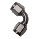 Russell Couplers 640183 Fitting, Adapter, AN to AN, 90 Degree, Aluminum, Black Anodized, -10 AN, -10 AN, Swivel, Each thumbnail 1