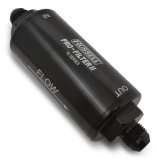 Russell ProFilter 2 40 Microns Fuel Filter with -8 AN Inlet Size 750804 Filter, Pro-Filter 2, 75 Series, Male In/Out, Microns, 6.25 in. Length, Aluminum, Black, Each thumbnail 1