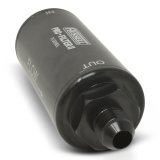 Russell ProFilter 2 40 Microns Fuel Filter with -8 AN Inlet Size 750804 Filter, Pro-Filter 2, 75 Series, Male In/Out, Microns, 6.25 in. Length, Aluminum, Black, Each thumbnail 4