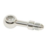 Russell Brake Adapter Fittings R4047C Fitting, Brake, Straight, 10mm Banjo, Male -3 AN, Steel, Chrome, Each thumbnail 2