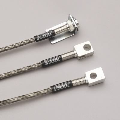 Russell Street Legal Brake Line Kits 695920 Lines, Legal, Braided Stainless Steel, Jeep, Kit