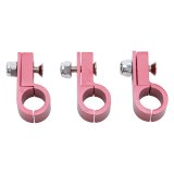 Russell Tubing Clamps 654250 Hose and Line Mounting Clamps, Clamps, 1 Hose Capacity, Aluminum, Red Anodized, for Use with 3/8 in. Steel or Aluminum Tubing, Set of 4 thumbnail 2