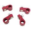 Russell Tubing Clamps 654250 Hose and Line Mounting Clamps, Clamps, 1 Hose Capacity, Aluminum, Red Anodized, for Use with 3/8 in. Steel or Aluminum Tubing, Set of 4 thumbnail 4